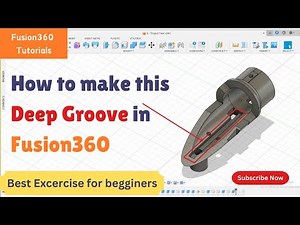 How to add Groove on Deep Surface in Fusion360 | Fusion360 for begginers |