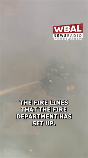 BREAKING: Crews are battling a massive, five-alarm fire in Downtown Baltimore. The latest: https://www.wbal.com/crews-battling-massive-fire-in-baltimore-light-rail-service-shut-down-official-says | WBAL NewsRadio 1090 and FM 101.5