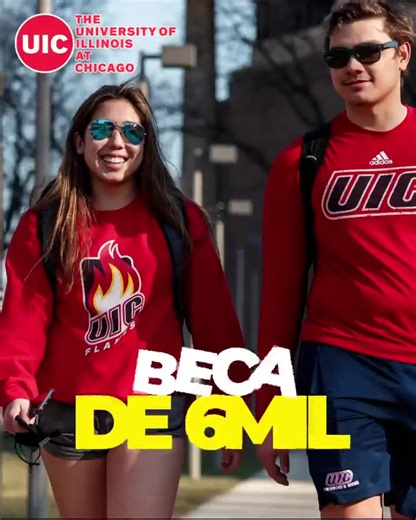 🎓💰 Beca para estudiar en University of Illinois Chicago (UIC) ¿Te imaginas estudiar en una de las ciudades más impresionantes de Estados Unidos? 🏙️ Chicago es una ciudad vibrante, moderna y llena de oportunidades para estudiantes internacionales. Aquí se encuentra University of Illinois Chicago (UIC), una universidad reconocida con excelentes programas académicos y un campus ubicado en el corazón de la ciudad. ✨ Y ahora hay una oportunidad muy interesante: 💰 Beca de hasta 6,000 USD anuales p