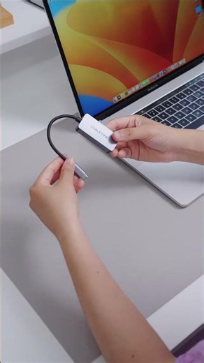 How to Fix no Ethernet to a USB-C Laptop? This compact CABLETIME USB-C to RJ45 adapter works.