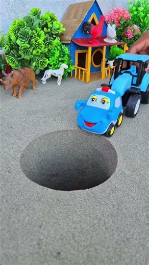 jcb pushing red kamasa car rasa tractor fall to pit near autorickshaw #jcb​ #jcpbackhoe​ #jcbjcb​