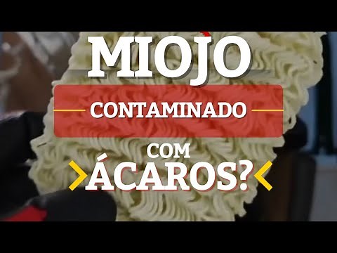 ALERTA: VÍDEO COM MIOJO CONTAMINADO COM ÁCAROS
