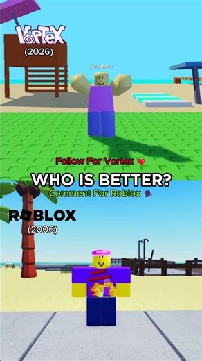 ROBLOX VS VORTEX JUMPING COMPARISON #roblox #vortex #gaming #kaazmaz