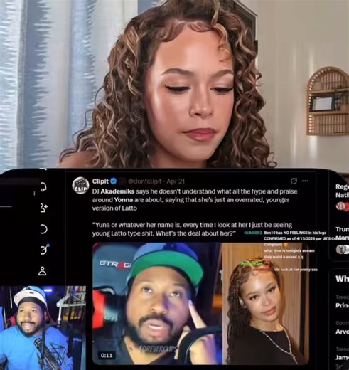 Dj Akademiks shuts down the narrative that he was talking negatively about a streamer called yonna . Ak says he doesn’t know much about her and only commented that she looks like Latto