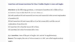 9th ch 6 assertion reason mcqs.pdf - Maths - Notes - Teachmint