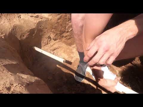 How to fix a broken front yard main water supply line