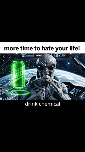 i want to believe...Alien on Energy Drinks #alien #shorts #energydrink #comedy