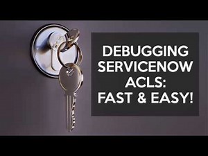 Learn how to solve difficult #ServiceNow ACL issues in 5 minutes