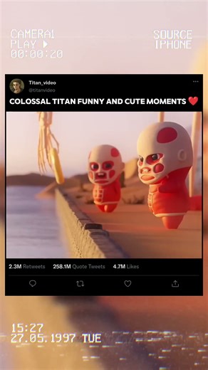 Colossal titan funny and cute moments ❤️ ll #aot #trrending #shorts