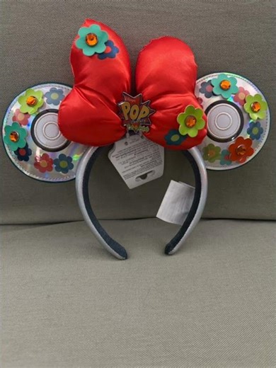 Walt Disney World Pop Century Resort Minnie Mouse Ears Headband #shorts