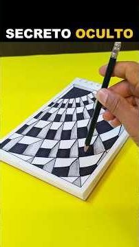 3D Drawing Optical Illusion Technique 🔥 #drawing