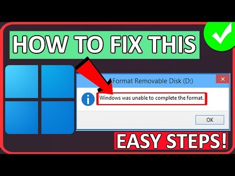 How To Fix Windows Was Unable To Complete The Format Hard Drive/USB/SD Card [2024]