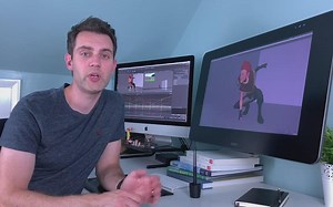 【Maya】游戏角色跳跃着陆动画实例训练教程(中英双字)