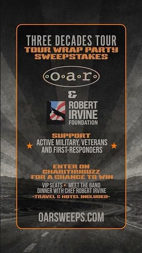 O.A.R. Partners with Robert Irvine Foundation on Three Decades Tour