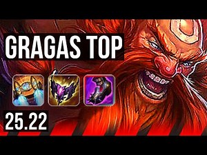 GRAGAS vs NASUS (TOP) | 6 solo kills, 36k DMG | EUW Master | 25.22