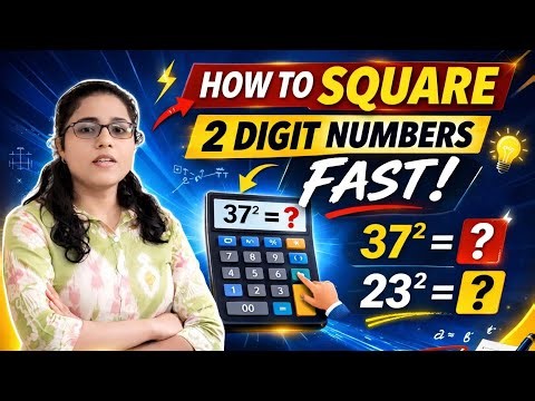 How to Square 2-Digit Numbers Fast | Best Maths Shortcut