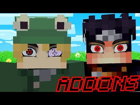 Testando as Addons do Mod de Naruto!! *Minecraft Java*