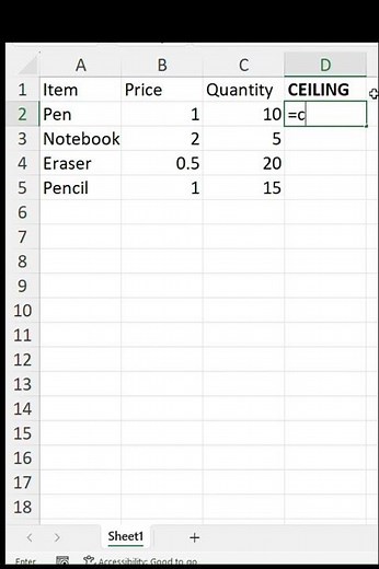 Excel's CEILING Formula Round Numbers Up Like a Pro! 🚀