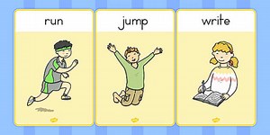 Verb Action Posters Present Tense