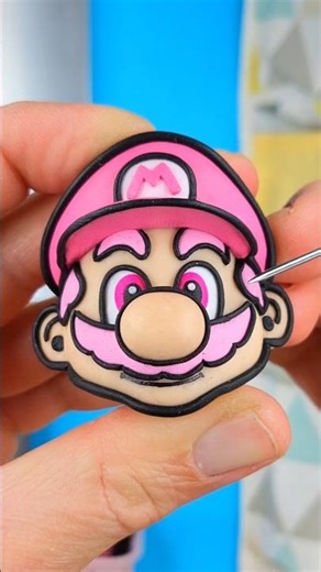 PINK MARIO?! 🌸 Custom Clay Sculpture #supermariomovie