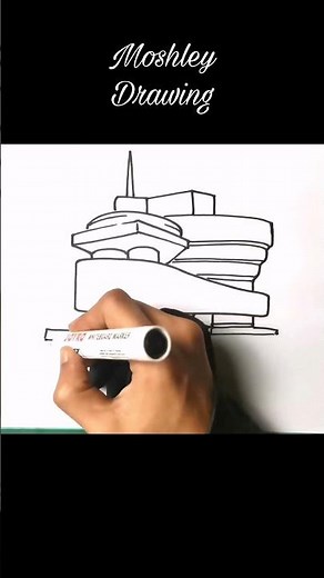 Drawing Guggenheim Museum #shorts