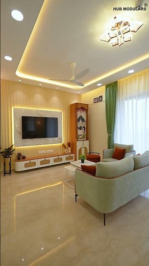 Living Room Design | Interior Design Idea | 3BHK Interior Design | Home Interior Design | TV Unit