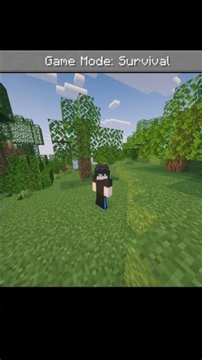 Minecraft Game Mode Survival VS Creative 🥀