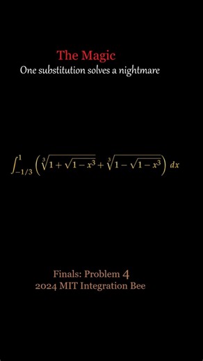 This MIT Integral Looks Like a Nightmare Until One Substitution: The Cube Root Trick
