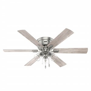 Reviews for Hunter Alvarado 52 in. Indoor Brushed Nickel Ceiling Fan with Light Kit | Pg 1 - The Home Depot
