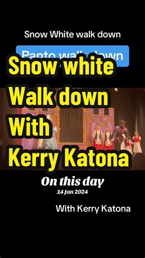 Snow White Pantomime Walk with Kerry Katona