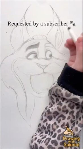 How to Draw Milton Lynxley 🐾 | Zootopia 2 (Requested!) #shorts