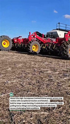 Monster Track Tractor Dominates Tough Fields! 🚜💨 #JohnDeere #AgTech #Farming