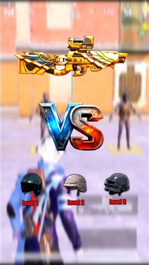 New p90 gun level 1 level 2 level 3 helmet damage test #pubgmobile #pubg #shorts