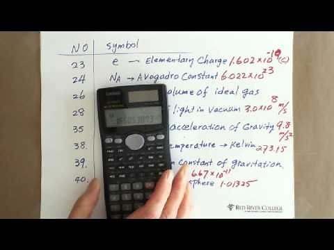 Scientific Calculator: Scientific Constant