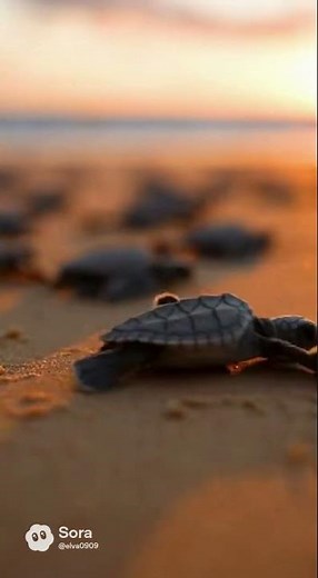 Thousands of Baby Turtles Hatch and Rush to the Ocean! 🐢🌊