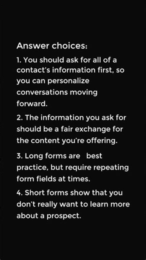Why should you limit the number of form fields you use on your form?