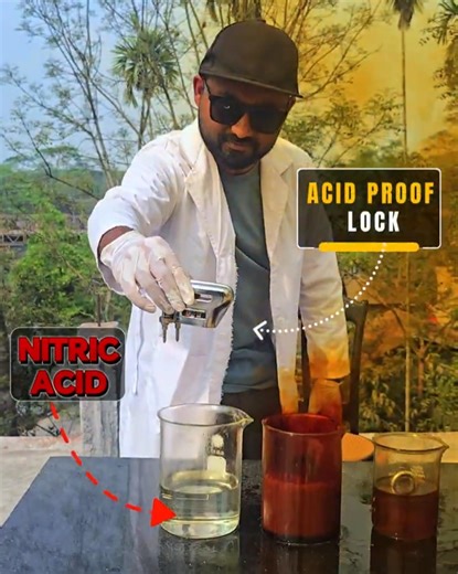 Acid Proof Lock VS Metal Eating Acid #trickstogo #science #experiment