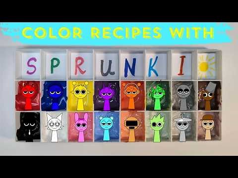 Color Recipes With Sprunki Incredibox! Which character-inspired color is yours?