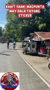 Kahit saan tayo magpunta may dala tayong sticker #bikers #bikerslife #cyclist #CyclingCommunity | Vic Regio