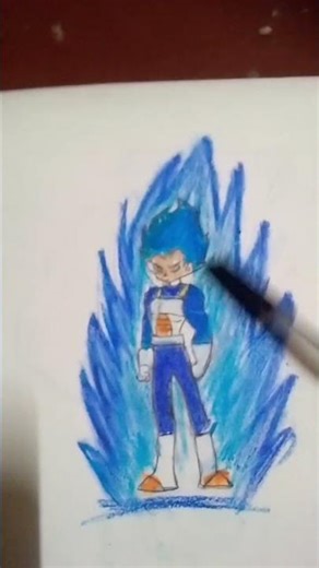Vegeta SSJ Blue Evolution drawing