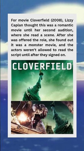 Cloverfield (2008) - Actress Discovers Monster Movie Genre During Second Audition