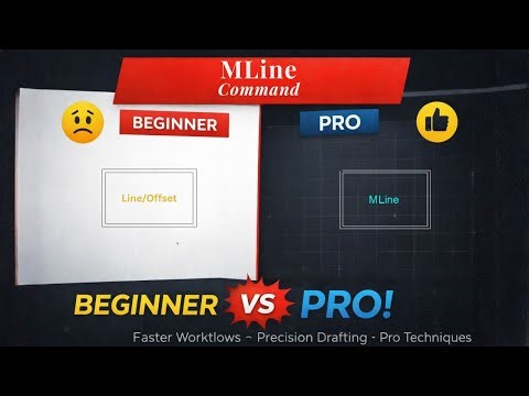 M-Line AutoCAD | Draw Walls 10x Faster with the M-Line Command