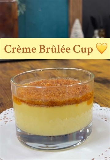 📍Bittersweet Confections, Crème Brûlée Cup 💛 - - - #fyp #cremebrulee #europeanimport #bittersweet #bittersweetconfections