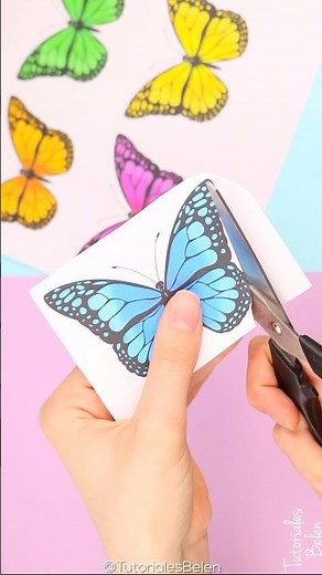 DIY Easy hanging ceiling butterfly decoration! Room Decor Children & Teenagers Aesthetic #roomdecor