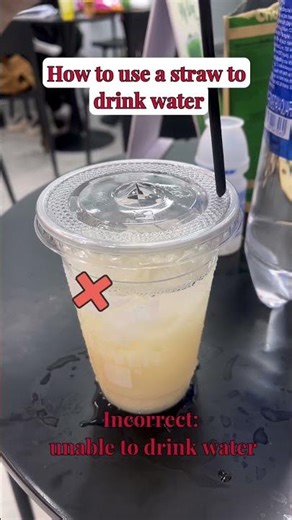 How to use a straw drink water