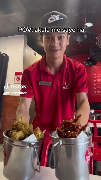 Chicken Wings Prank Mukbang at Primos Diner