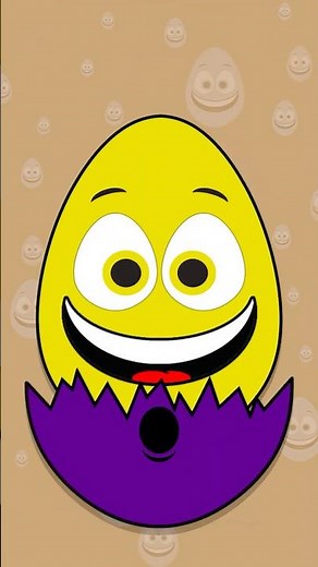 PURPLE and YELLOW! Surprise Nesting Egg Buddies #shorts ‪@BabyBigMouth‬ #cartoonforkids #learning #egg