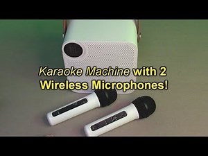 Robert & Judy Sing using BONAOK Rechargeable Bluetooth Karaoke Machine with 2 Wireless Microphones!