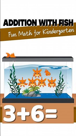 3 + 6 with Fish 🐟🐟🐟 | Fun Counting for Kids #Shorts