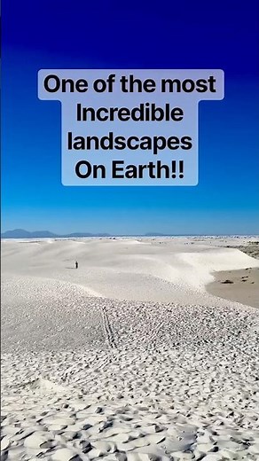 White Sands New Mexico | One of the Most Incredible Landscapes on Earth #shorts